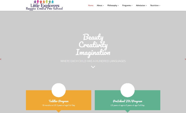 Little Explorers Website Banner